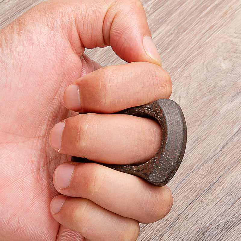 Coarse-Textured Micarta Polymer Brass Knuckles Brass Knuckles - Tophatter Daily Deals